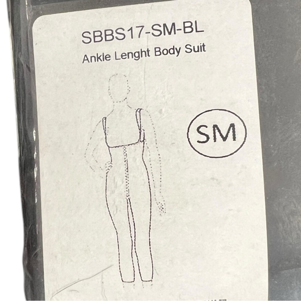 🌻NEW ISAVELA BLACK High Back Ankle Length Compression Bodysuit Size Small - Picture 6 of 10